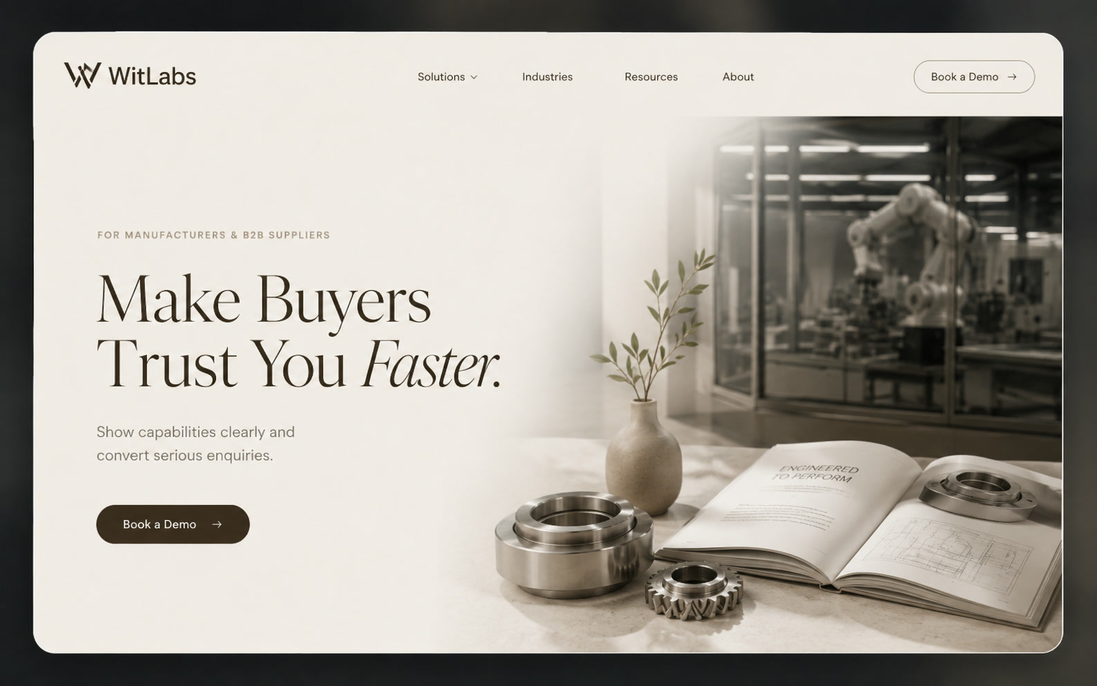 WitLabs service business website concept built for digital growth.