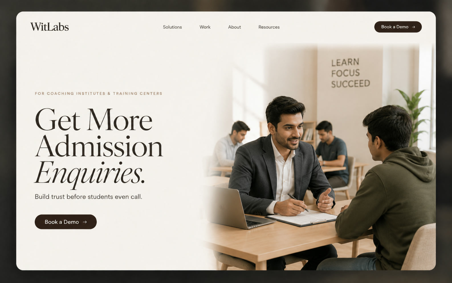 WitLabs website design preview showing another polished digital growth concept.